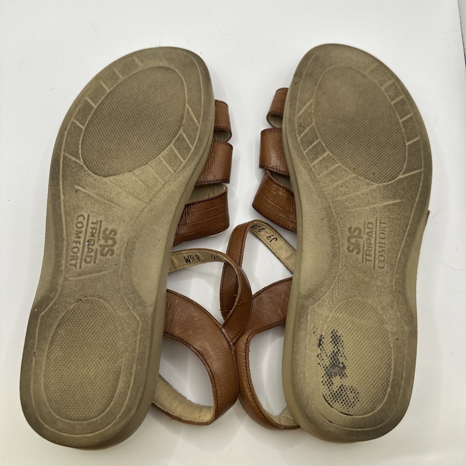 SAS Women's Antique Tan Huarache Leather Sandals Tripad Comfort US 8.5