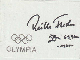Ruth Fuchs D LA Speer OS 1972/1 OS 1976/1 Org. Sig.