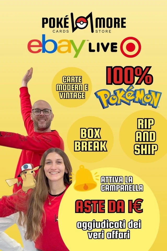 🔥​Live Pokénmore 🔥​ ASTE 1€ e Rip&Ship - 100% Pokémon