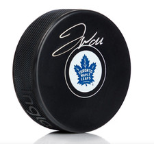 Joseph Woll Toronto Maple Leafs Signed Autographed Model Puck  -COA & Holofoil