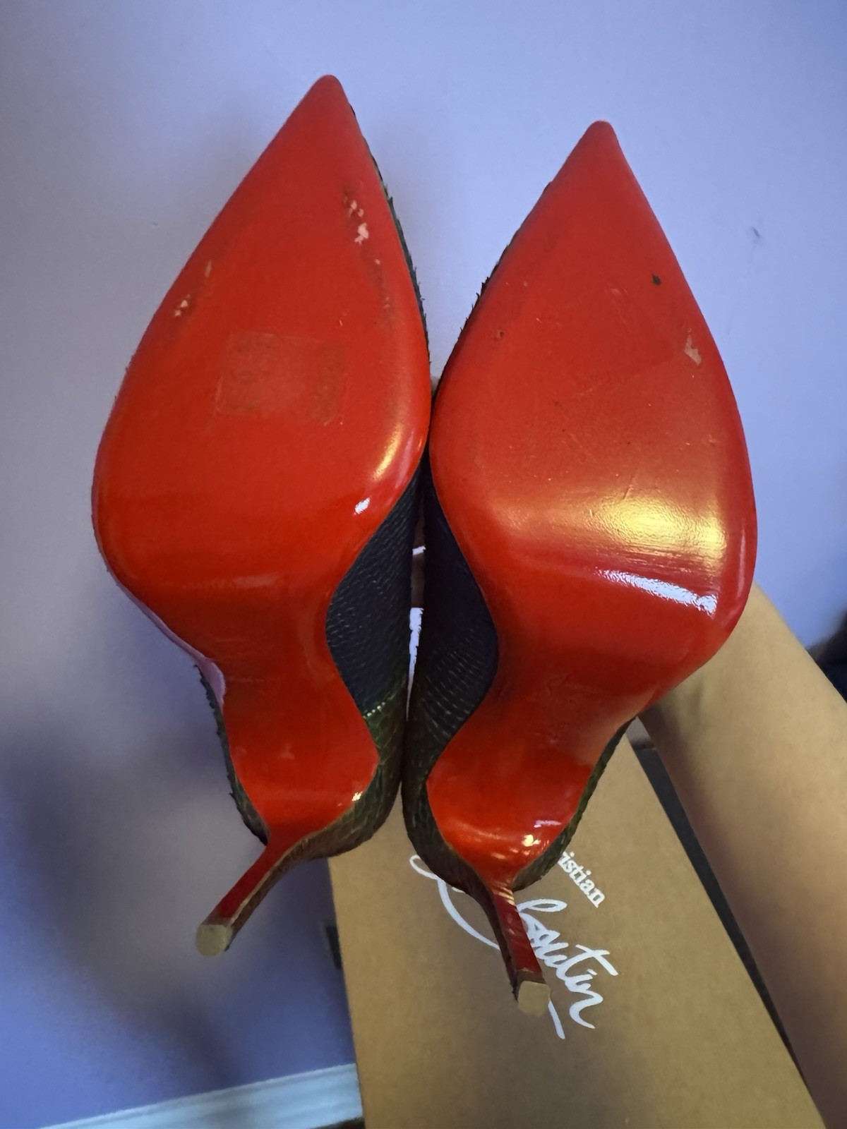 Christian Louboutin Python Snakeskin So Kate 120 Pumps Heels 40EU $1395 image 8