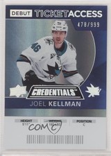 2021 Upper Deck Credentials 2020-21 Debut Ticket Access /999 Joel Kellman 1r8m