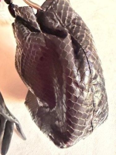 Christian Dior python skin beaded handle malice b… - image 13