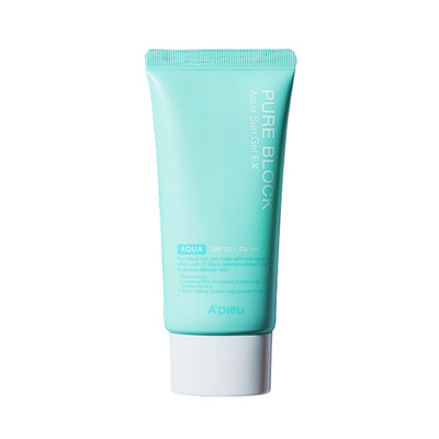 A'PIEU Pure Block Aqua Sun Gel EX Sunscreen SPF50+ PA+++ 50ml / 1.69 fl oz APIEU
