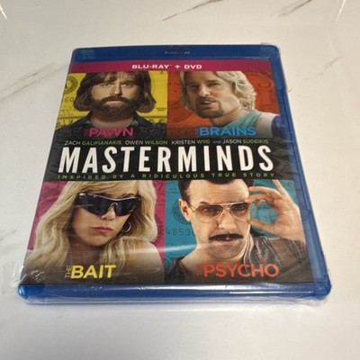 Relativity Masterminds Blu-ray DVD Combo Zach Galifianakis Edition + Extras