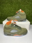 Air Jordan 5 Olive Retro Size 9 Mens Green Orange Sneakers 2024 DD0587-308