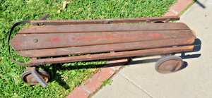 Early FLEXY RACER 300, a 1939-1954 wheeled coaster, original.