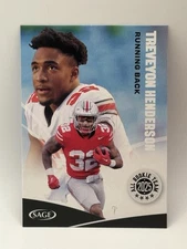 2025 Sage High Series Football Treveyon Henderson All Rookie Team Black #153