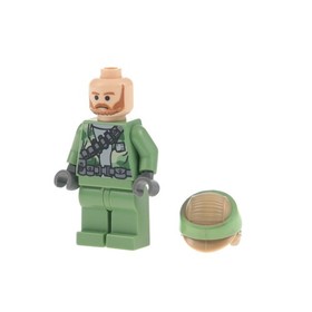 1x LEGO Minifigure Star Wars Endor Rebel Commando Sand Green Helmet Beard 8038