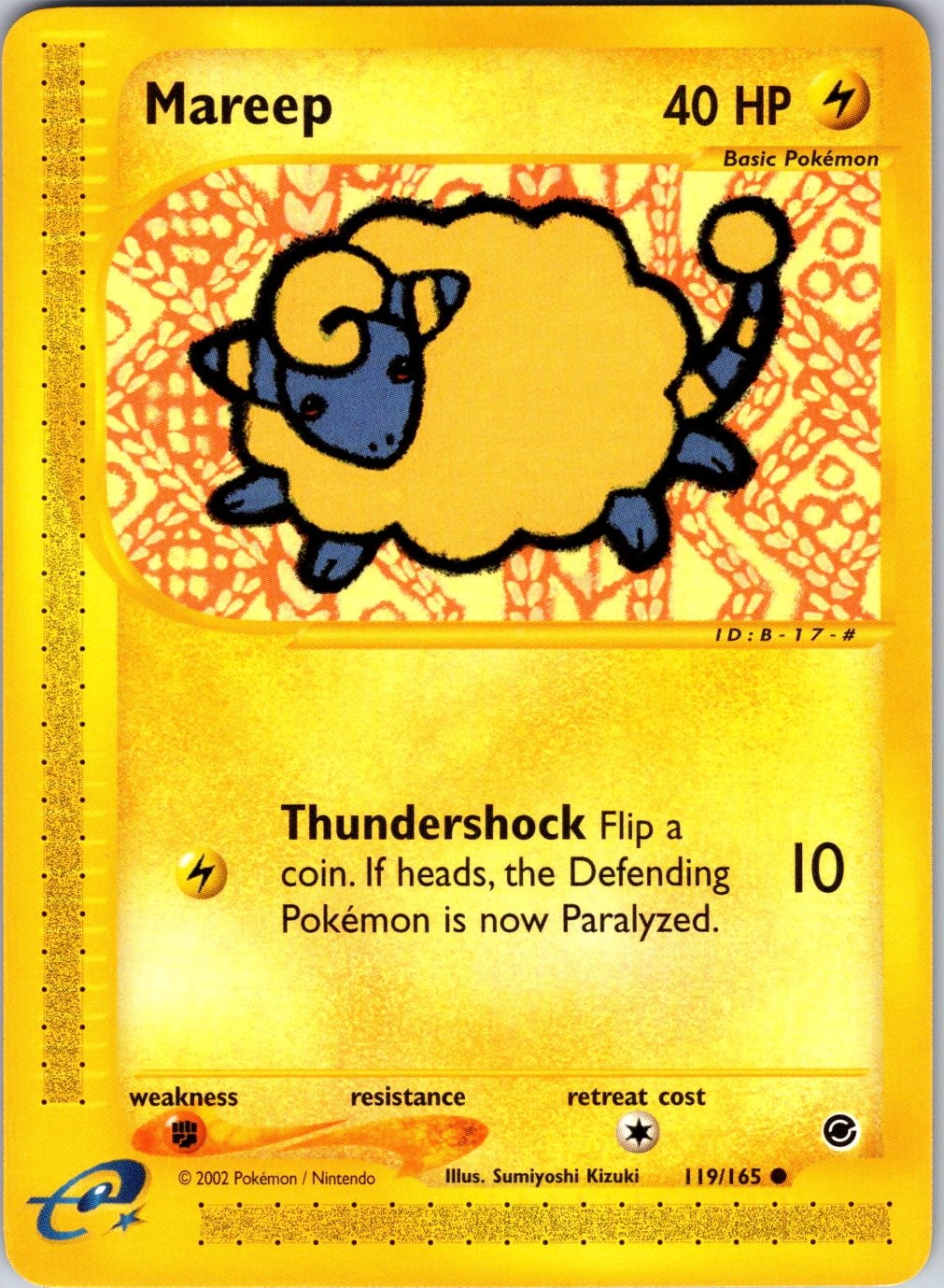 Mareep 119/165 Expedition Pokemon NM Normal