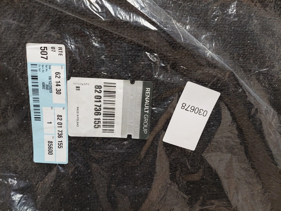 Renault Arkana Velour Carpet Set Interior Set 2020-2023 8201736155 Genuine - Image 3 of 4