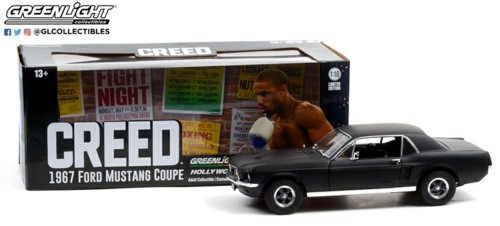 1/18 CREED (2015) ADONIS CREEDS 1967 FORD MUSTANG COUPE MATT BLACK 13611