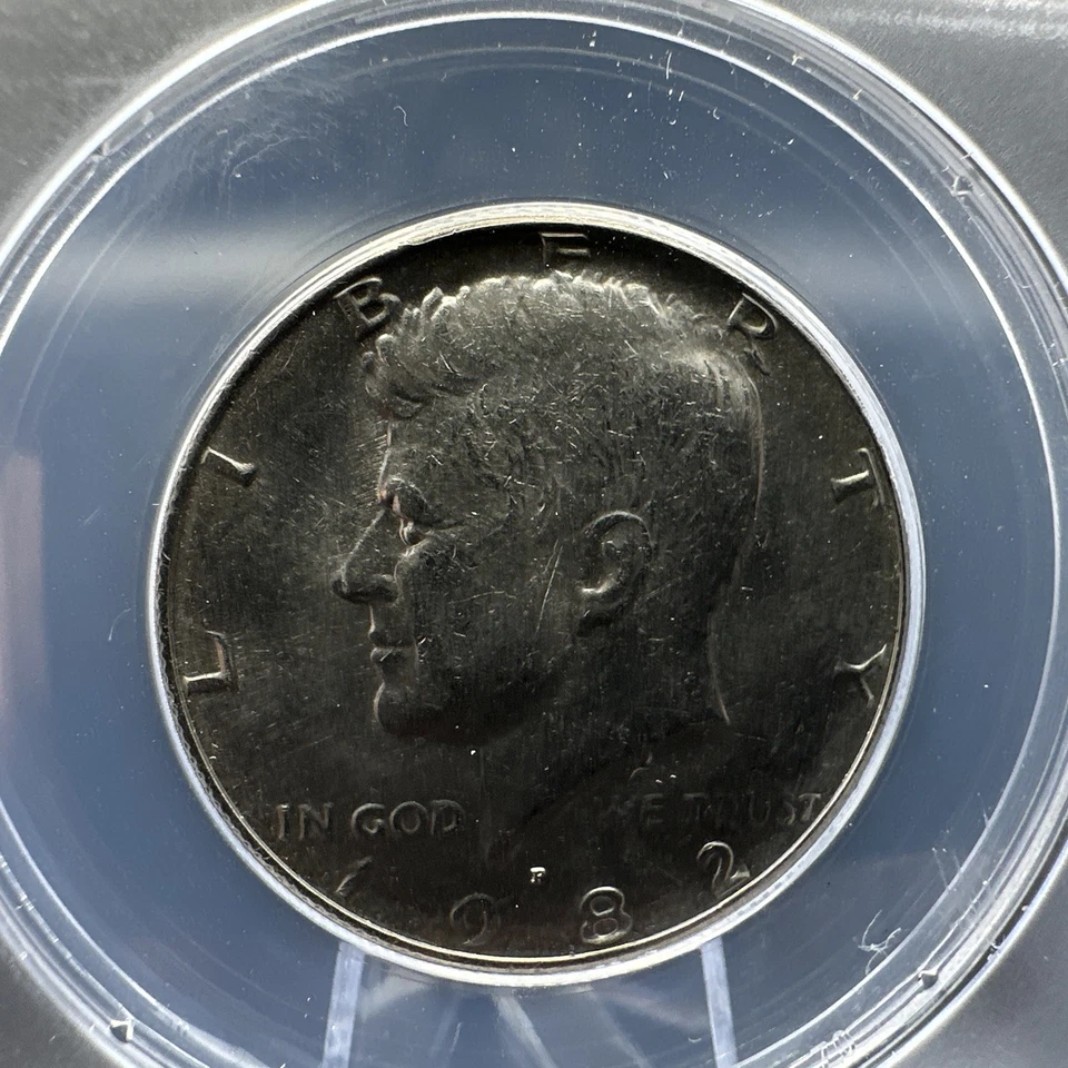 1982 P No FG Kennedy Half Dollar MS 64 ANACS. FS-901. - Image 2 of 4