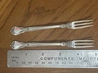 GORHAM CHANTILLY PAIR STERLING SILVER COCKTAIL FORKS  MONO