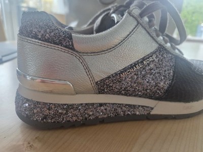 Michael Kors Sneaker  Größe 39 Schwarz, Silber Glitzer Top Zustand