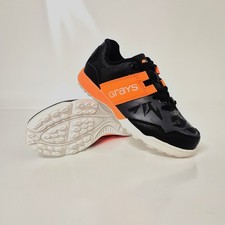 Grays Hockey Shoes - Flash 40 Astros Black Orange - Sz 12J - Ex Display Free p&p