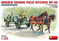 1:35 Miniart Horses Drawn Field Kitchen Kp-42 Kit MIN35057 Modellbau