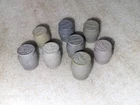 Lot of 8 Marx XXX Powder Keg Barrels 7/8" Tall