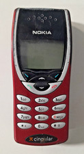 Vintage Nokia 3390 Cell Phone - Cingular Service - Rare Red Color