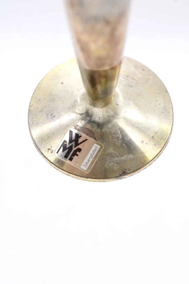 WMF versilberte Orchideenvase Blumenvase mit Fuß Vintage Art Deco H 20,5 cm - Bild 3 von 4