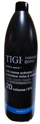 TIGI COPYRIGHT COLOUR RICH CREME Activator - 20 Volume 6% - 33.8oz 