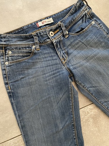 Levi's 571 Women's Jeans W28 L34 Stretch Slim Fit Trousers Fashion Levis  1O1039 | eBay