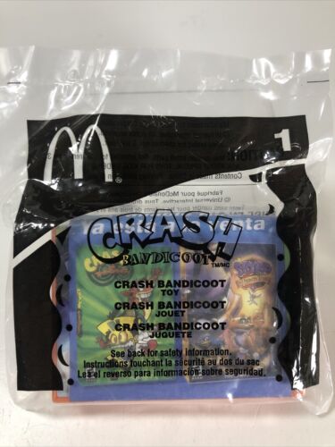 Vintage 2005 McDonalds Happy Meal Toy Crash Bandicoot #1 Hand Held Video Game