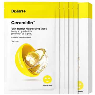 DrJart+ Ceramidin Skin Barrier Moisturizing Mask 22g x5ea Ceramide Panthenol