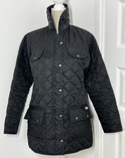 Dickies Padded Quilted Womens Size 12 Jacket Black With Logo