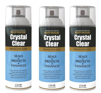 Rustoleum glasklarer Sprühlack glänzend seidenmatt & matt UV-beständig 400ml