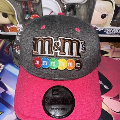 Kyle Busch M&M's New Era 9Forty Hat NASCAR Pink/Gray Adjustable Cap Ships  Free
