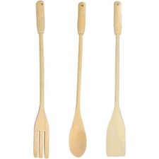 Set 3 mestoli in legno con