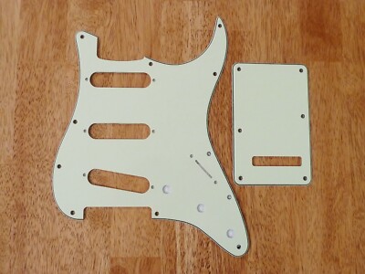 PICKGUARD AND TREMOLO COVER VINTAGE MINT GREEN 3 PLY FOR STRATOCASTER