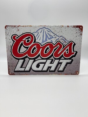 Blechschild Coors Light 20x30cm Nostalgie Retro Reklame Vintage Deko Geschenk