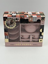 FAO Schwarz Tea Party Set Pink China English Design 9 Piece Set New