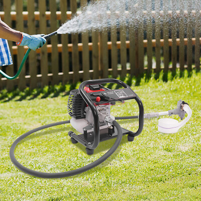 1.5'' 2 Stroke Gas Powered Gasoline Water Pump Portable Semi-Trash Water Pump NEW
