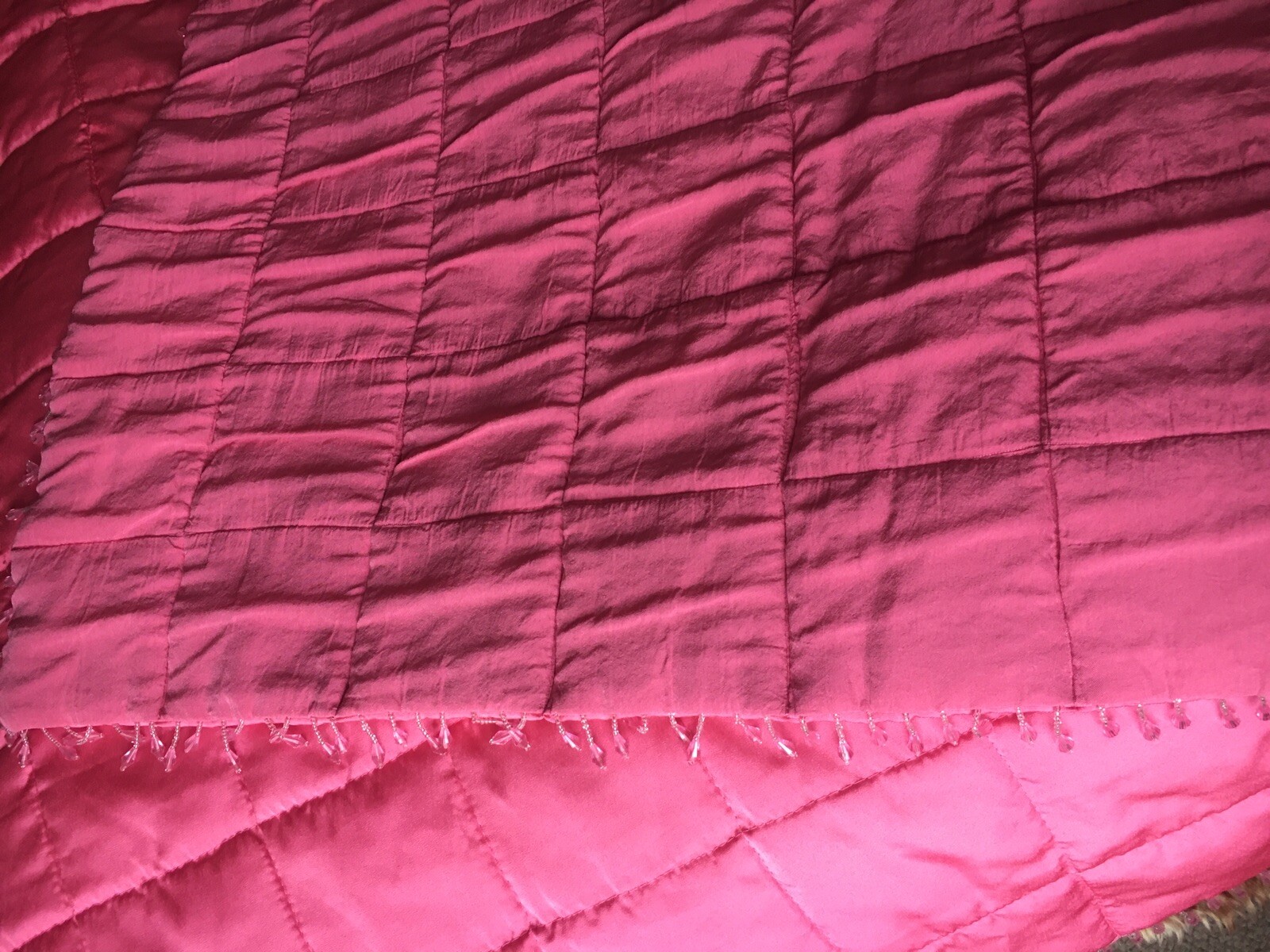 Laura Ashley Mia Beaded Bedspread Pink eBay