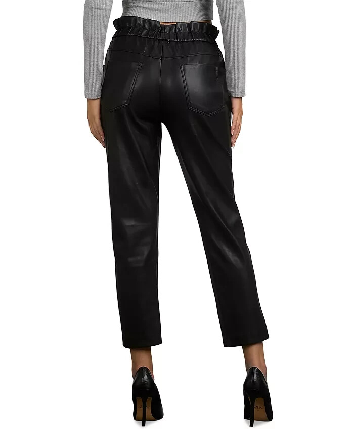 Elan Faux Leather Paper Bag Waist Pants MSRP $108 Size S 19A 755 New