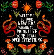 Prioritize Sticker (4 Inch) Inspiration Life Your Peace Over Everything Feminine