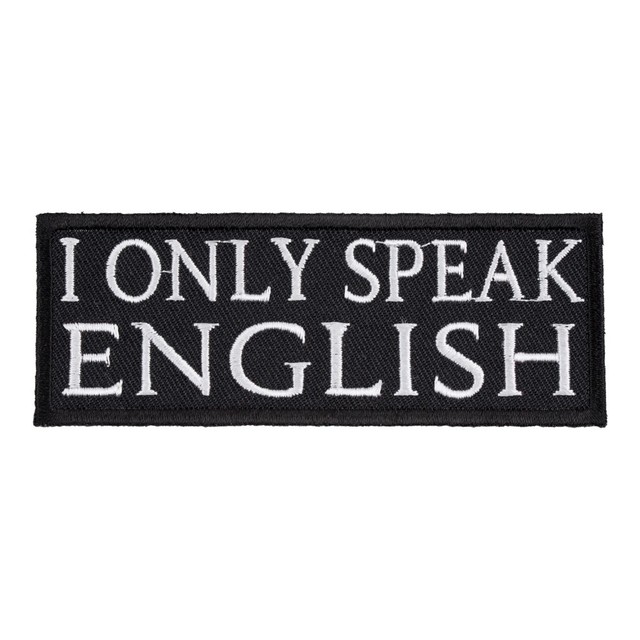 I Only Speak English Patch, Patriotic Patches | eBay