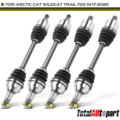 4x CV Axle Assy for Arctic Cat Wildcat Trail 14-19 LIMITED 15-20 Front & Rear