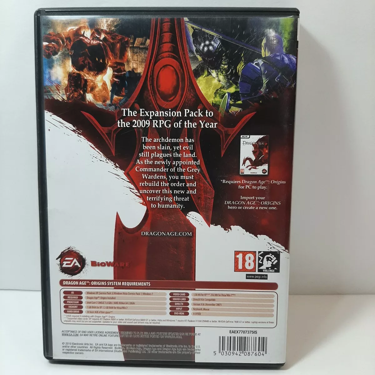 Dragon Age: Origins Awakening - PC Disk In Excellent Condition