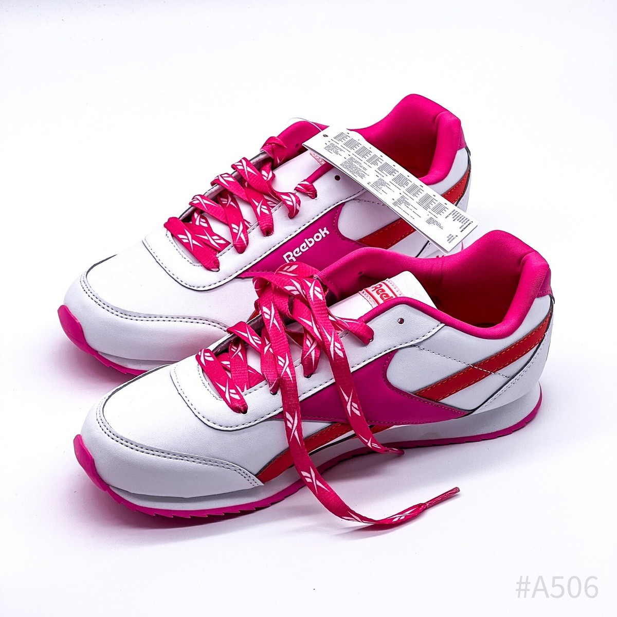 Reebok Kids Running Shoes for Girls White/Pink Size 39 (New