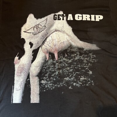 し*ま様 最終値下げAerosmith 1993年製 Tシャツ　get a gr し*ま様 最終値下げAerosmith 1993年製 Tシャツ get a gr - メルカリ