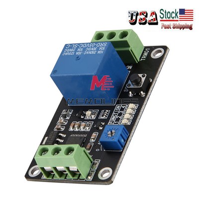 DC 5V/12V/24V TRM01 Time Delay Relay Module / Self-Locking / Delay Switch USA