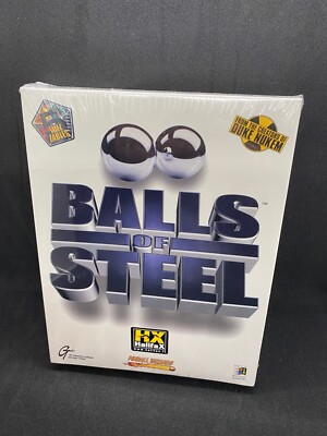 Balls Of Steel Big Box Pc New 1997 Flipper Only One Exiting Pinball Wizards WATA