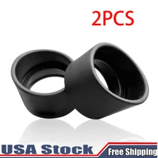 2PCS Rubber Eye Cups Eye Guards Caps for 32-35 mm Microscope Eyepiece Part US