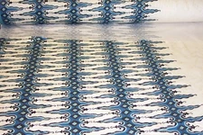 NEW, Hoffman Screen Print is called Blue Indigo BRDP made in USA 58 inches wide 