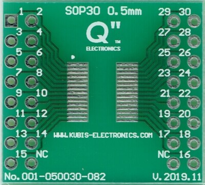 TSSOP30, TFSOP30 0.50mm(0.02'') to 2 x IDC2x8 [US]