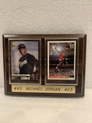 Michael Jordan Baseball #45 & Basketball #23 Plaque | eBay